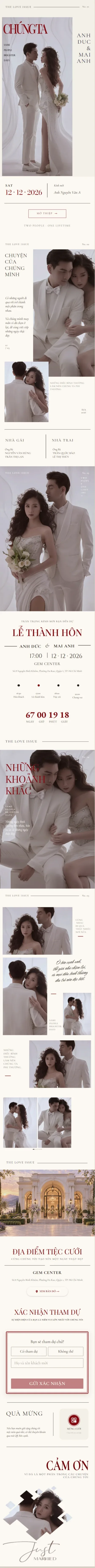 Mẫu thiệp Tạp chí tình yêu