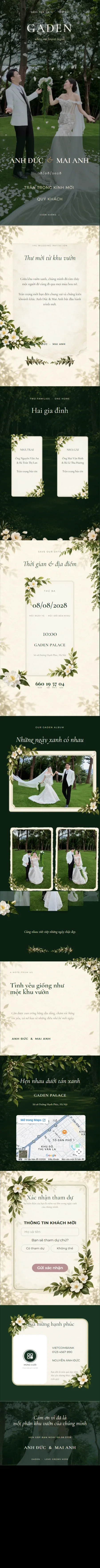 Mẫu thiệp GADEN