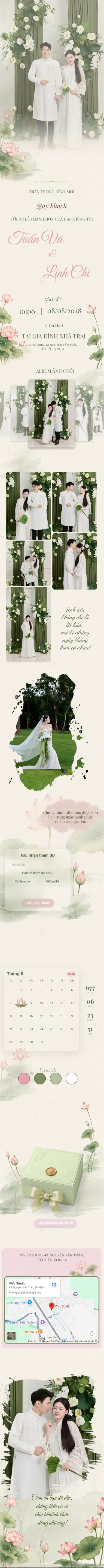 Mẫu thiệp Mộng Sen